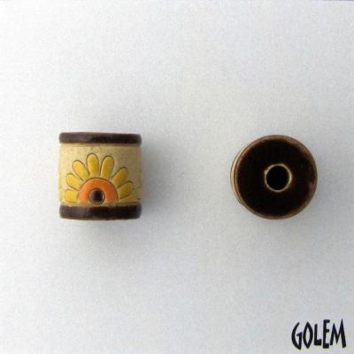 Yellow daisies, brown