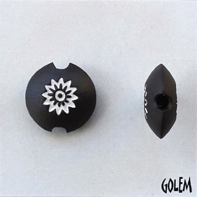 Flower, white on dark, size S