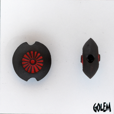 Simple Sun design, dark lentil bead size S