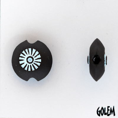 Simple Sun design, dark lentil bead size S