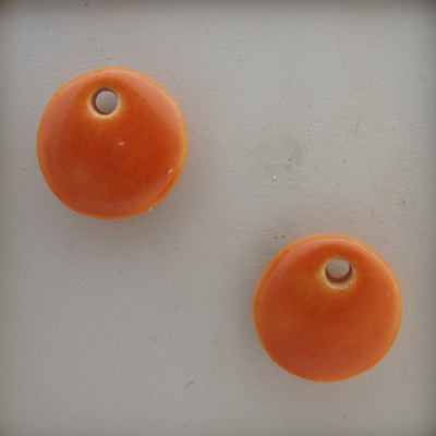 Orange round charms