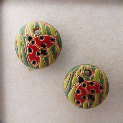 ladybugs and green plants - 2
