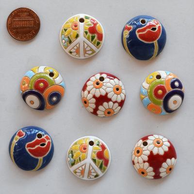 Set of 8 small pendants/charms