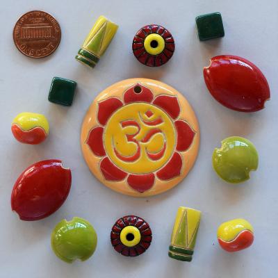 Pendant & matching beads