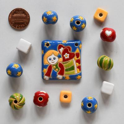 Pendant & matching beads