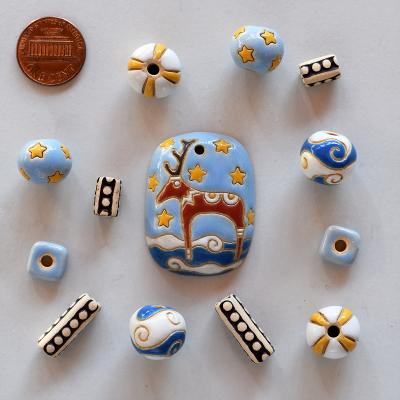 Pendant & matching beads
