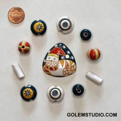Pendant & matching beads