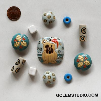 Pendant & matching beads