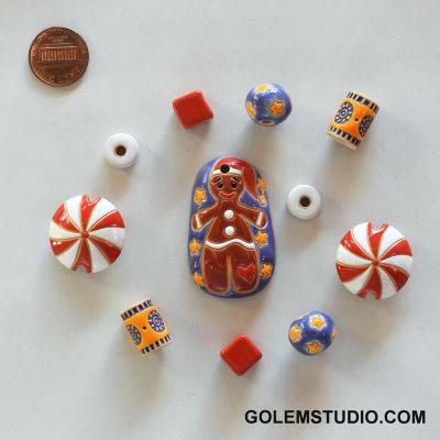 Pendant & matching beads