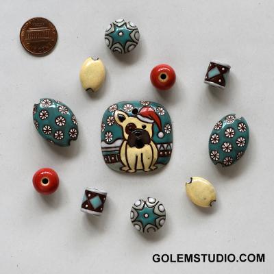 Pendant & matching beads