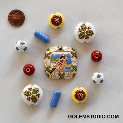Pendant & matching beads
