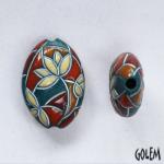 Vitrage Flowers, almond bead size M