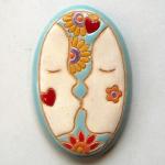 oval cabochon, kiss