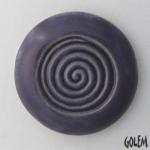 round cabochon, swirl, purple