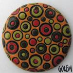 large round, green/orange bubbles