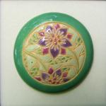 Purple flowers cabochon
