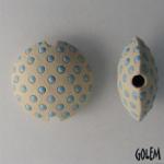 light blue polka dot lentil, size M