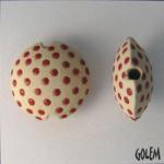 red polka lentil, size M