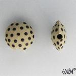 black polka lentil, size S