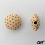 orange polka lentil, size S