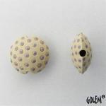 lilac polka dot lentil, size S