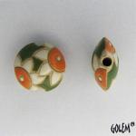 lentil, white flowers on green