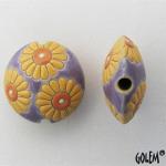 daisies on purple lentil, size M