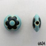 Light & Dark Blue flower lentil, size S