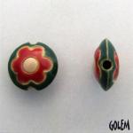 Red & Green flower lentil, size S