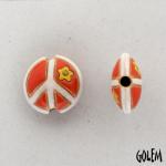 Peace sign, Ð¦Ð¾Ñ€Ð°Ð», lentil bead size S