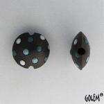 small lentil, big white/blue polka dots