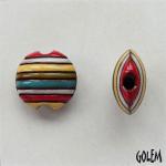 Funky Stripes - red, yellow, blue & green, Size S