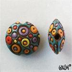 Cool Bubbles, light blue/coral/yellow, size M