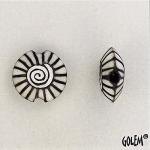 Spiral, white on dark, Size S