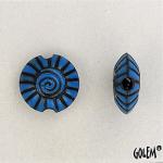 Spiral, blue on dark, Size S