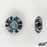Rainbow Spiral, Lentil bead Size S