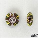 Rainbow Spiral, Lentil bead Size S