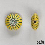 Spiral, yellow & blue, Size S