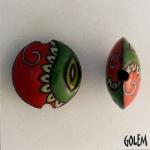 Paisley - red & green