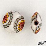 Paisley Flower - white, lentil size M