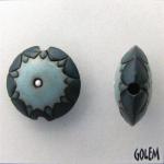 Sun design - light & dark blue on dark