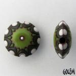 Sun design - Light & Dark green lentil size M