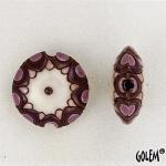 Sun design - Purple & White, lentil size M