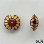 Small Sunflower, terracotta lentil Size S