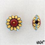 Small Sunflower, terracotta lentil Size S
