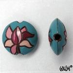 Blooming magnolia - lentil bead, size M