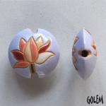 Blooming magnolia - lentil bead, size M