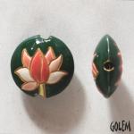 Blooming magnolia - lentil bead, size M