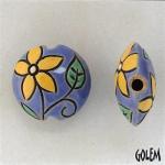 Flower pattern - Blue, lentil size M