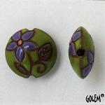 Flower pattern - Green, lentil size M